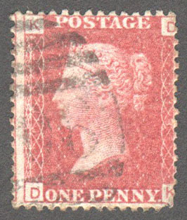 Great Britain Scott 33 Used Plate 113 - DK - Click Image to Close